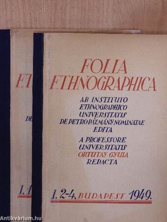 Folia Ethnographica 1949/1-4.