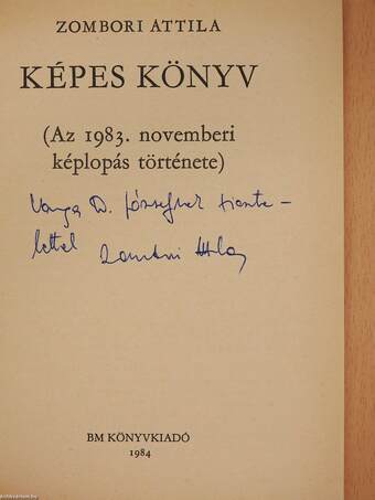 Képes könyv (dedikált példány)