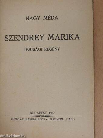 Szendrey Marika