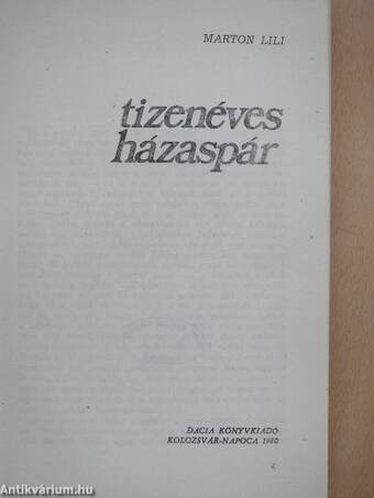 Tizenéves házaspár