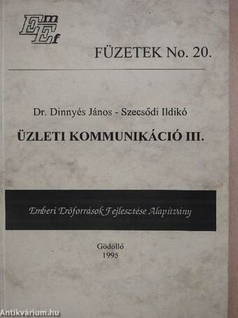 Üzleti kommunikáció III.