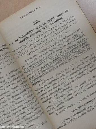 Magyarországi rendeletek tára 1898. II.