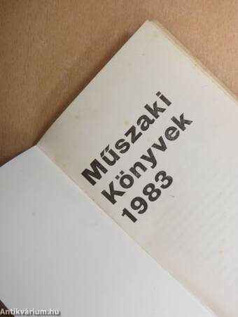 Műszaki könyvek 1983