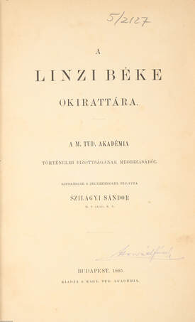 A linzi béke okirattára