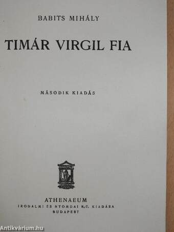 Timár Virgil fia