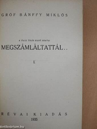 Megszámláltattál I-II.