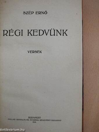 Régi kedvünk