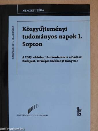 Közgyűjteményi tudományos napok I.