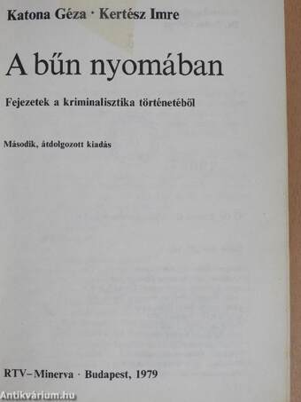 A bűn nyomában