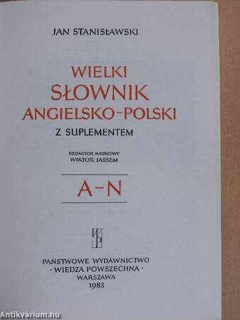 The Great English-Polish Dictionary I-II.