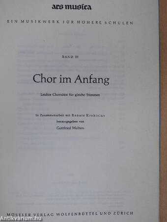 Chor im Anfang