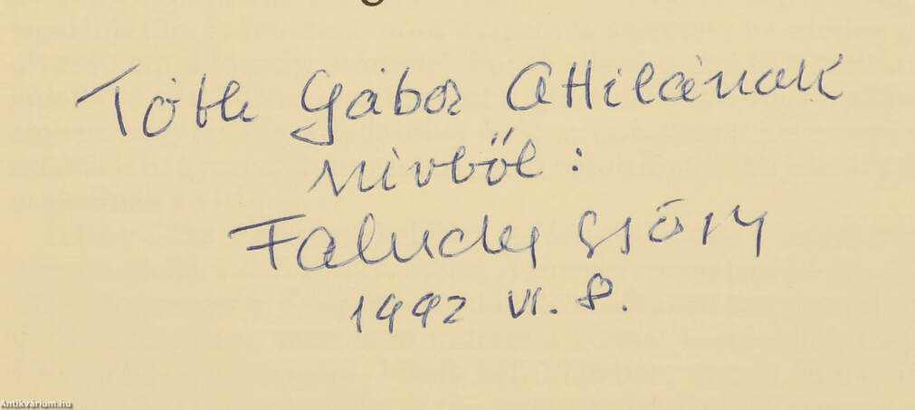 Dobos az éjszakában (dedikált példány)