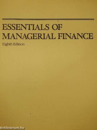 Essentials of Managerial Finance