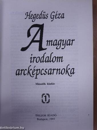 A magyar irodalom arcképcsarnoka I-II.