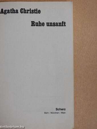 Ruhe unsanft