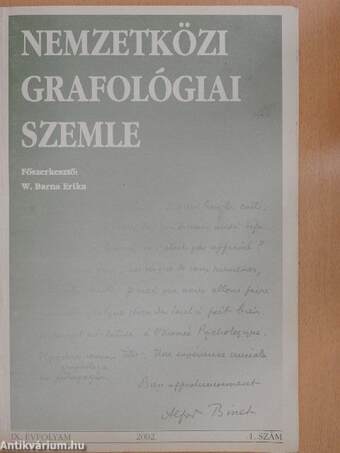 Nemzetközi Grafológiai Szemle 2002/1.