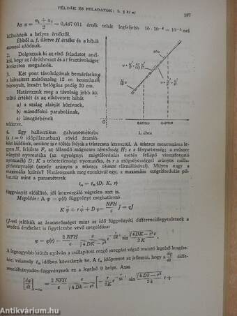 Műszaki matematikai gyakorlatok A. VIII.