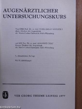 Augenärztlicher Untersuchungskurs