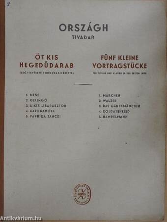 Öt kis hegedűdarab