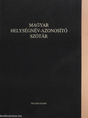 Magyar helységnév-azonosító szótár