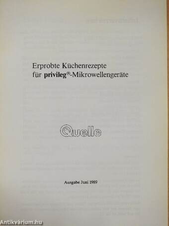 Mikrowellen Kochbuch