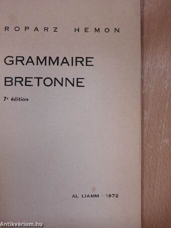 Grammaire Bretonne