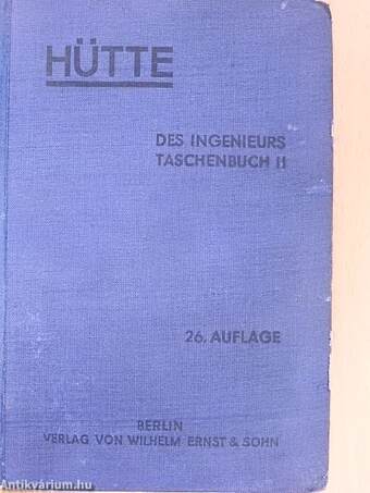 Hütte - Des Ingenieurs Taschenbuch II. (töredék)