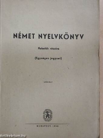 Német nyelvkönyv