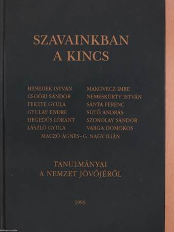 Szavainkban a kincs (dedikált példány)