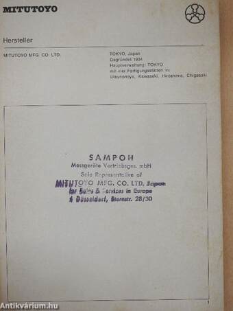 Mitutoyo Präzisions-Messwerkzeuge