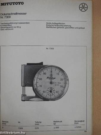 Mitutoyo Präzisions-Messwerkzeuge