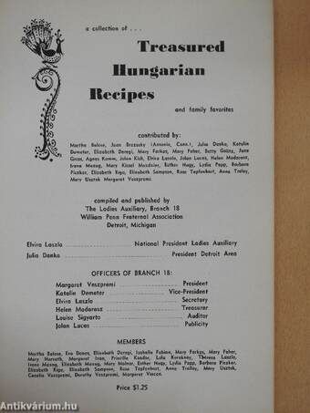 A collection of... Treasured Hungarian Recipes and family favorites