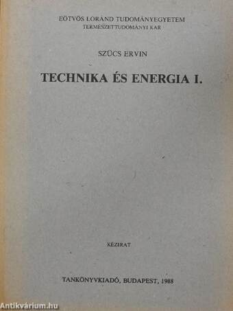 Technika és energia I.