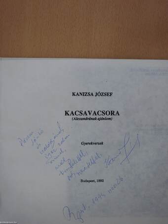 Kacsavacsora (dedikált példány)