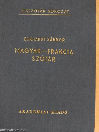 Magyar-francia szótár