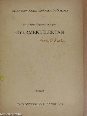 Gyermeklélektan