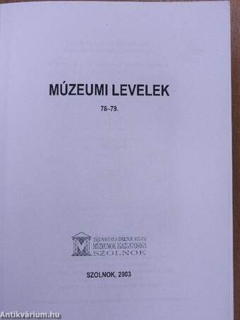 Múzeumi levelek 78-79.