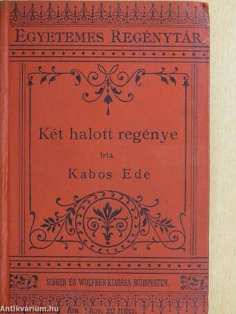 Két halott regénye