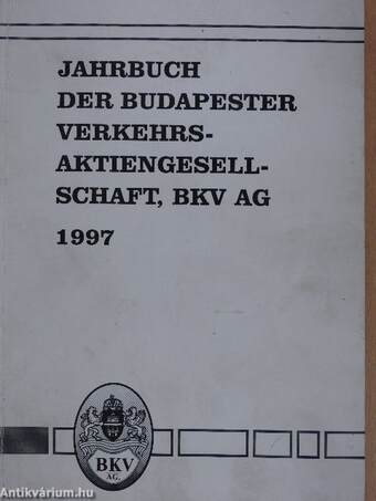 Jahrbuch der Budapester verkehrsaktiengesellschaft, BKV AG