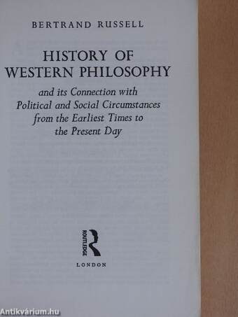 History of Western Philosophy