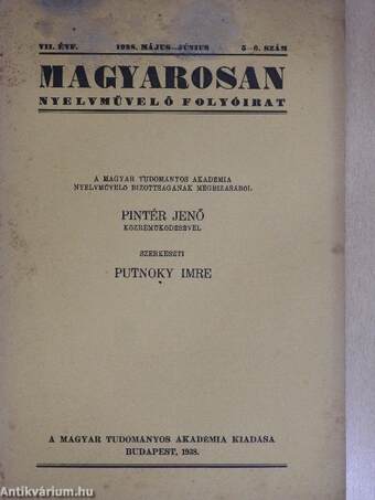 Magyarosan 1938. május-június