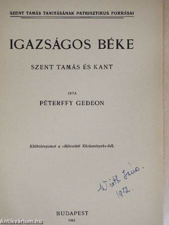 Igazságos béke