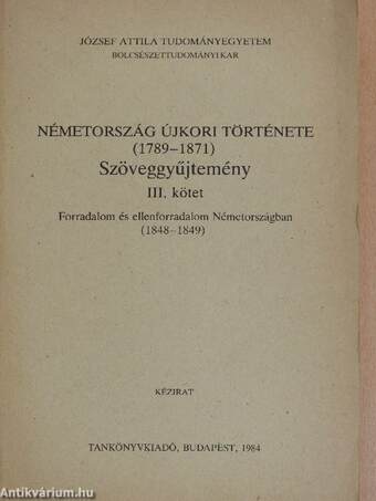 Németország újkori története 1789-1871. III.