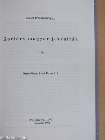 Kortárs magyar jezsuiták I-II.