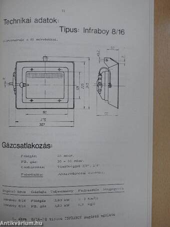 A gázüzemű infravörös sugárzó fűtés