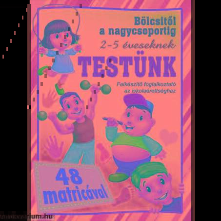 Testünk-bölcsitől a nagycsoportig 48 matricával