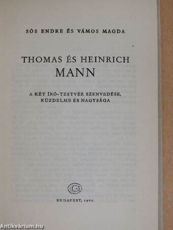 Thomas és Heinrich Mann