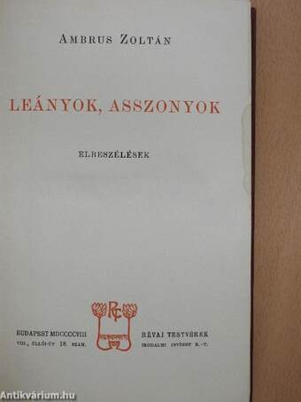 Leányok, asszonyok