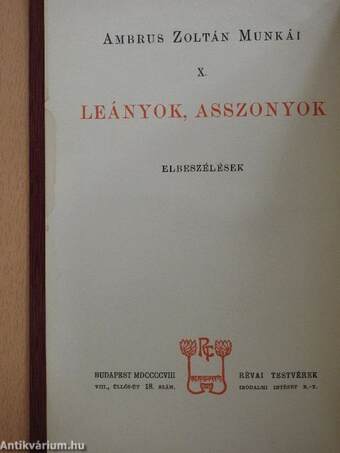 Leányok, asszonyok