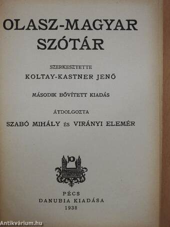 Olasz-magyar szótár